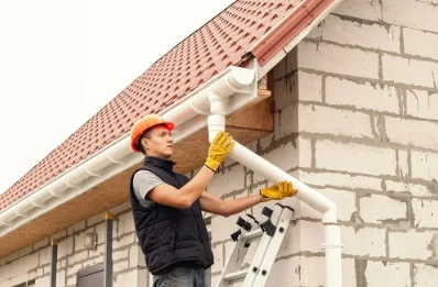 Pose et remplacement de gouttières à Vissec